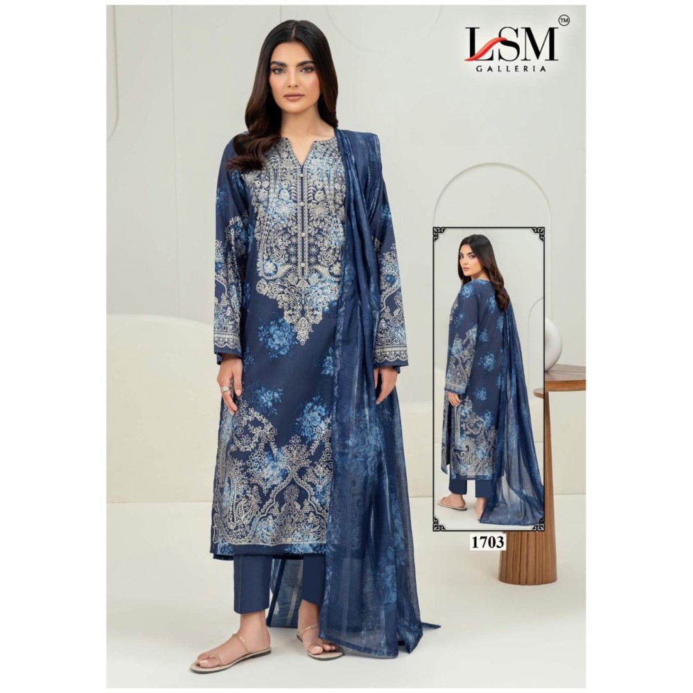 PARIAN DREAM HEAVY LUXURY LAWN COLLECTION VOL 17 (cotton dupatta)