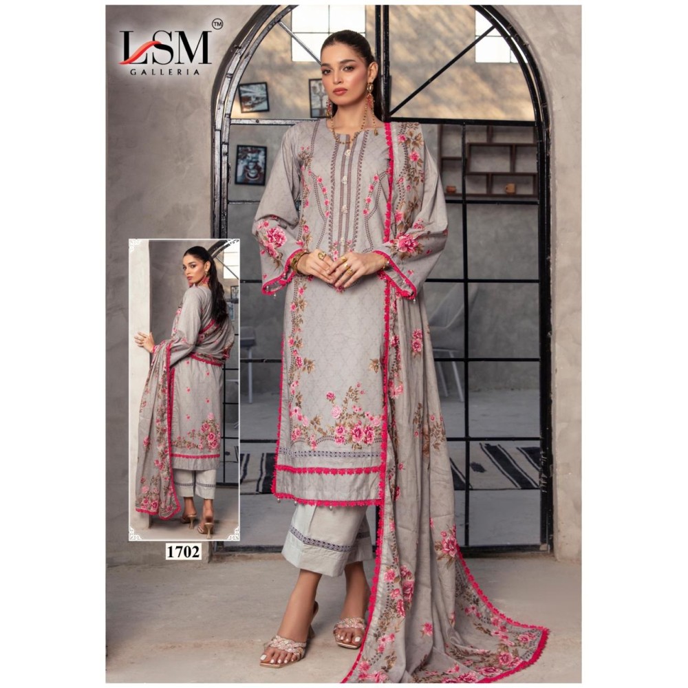 PARIAN DREAM HEAVY LUXURY LAWN COLLECTION VOL 17 (cotton dupatta)