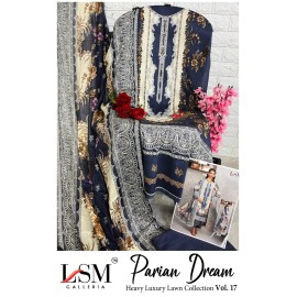 PARIAN DREAM HEAVY LUXURY LAWN COLLECTION VOL 17 (cotton dupatta)