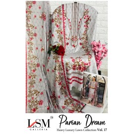 PARIAN DREAM HEAVY LUXURY LAWN COLLECTION VOL 17 (cotton dupatta)