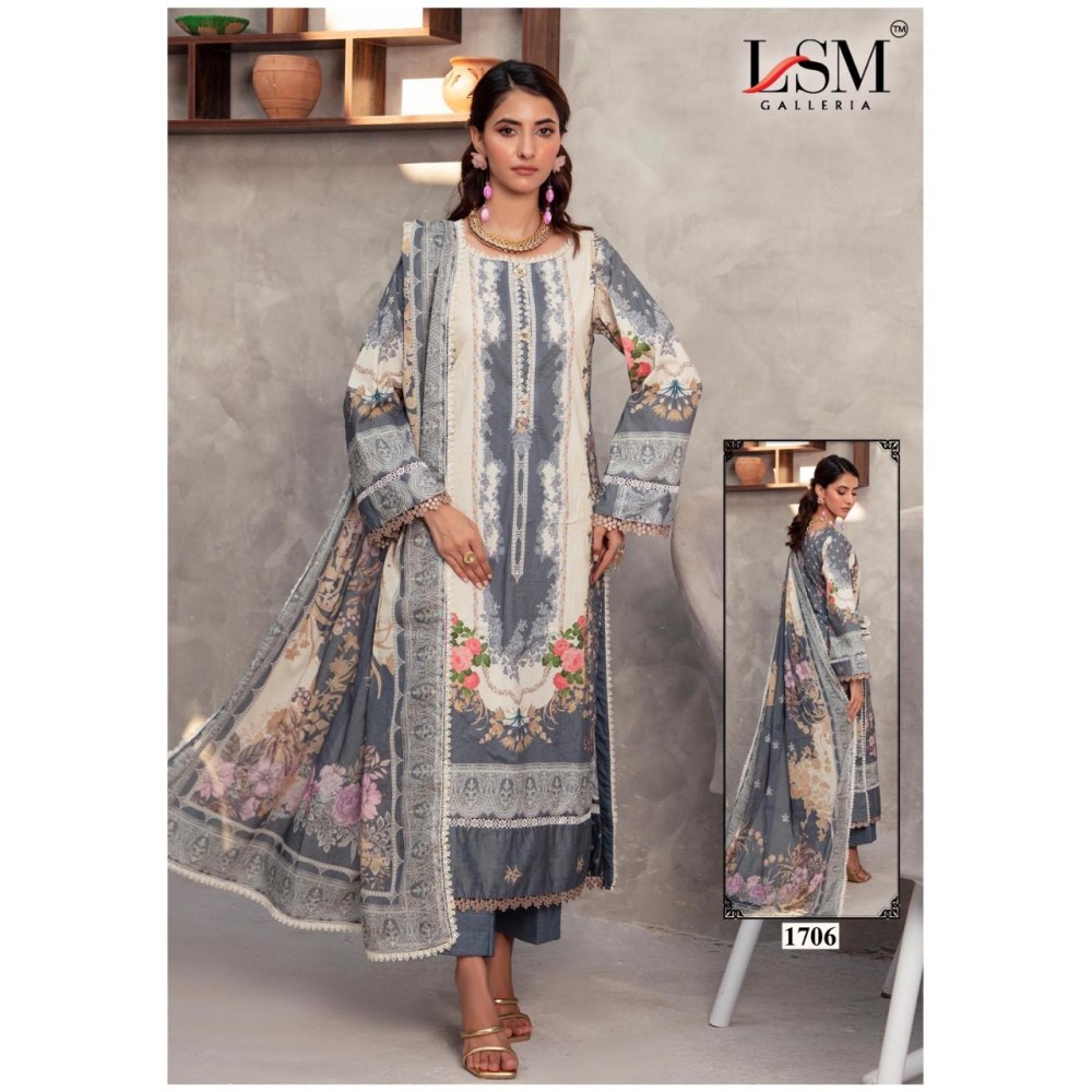 PARIAN DREAM HEAVY LUXURY LAWN COLLECTION VOL 17 (cotton dupatta)