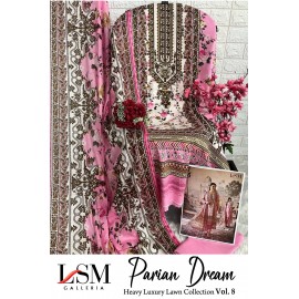 PARIAN DREAM HEAVY LUXURY LAWN COLLECTION VOL 8 (Cotton Dupatta)