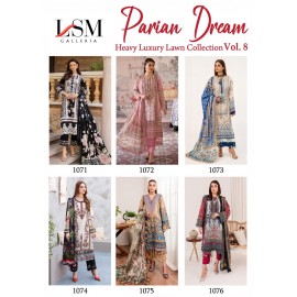 PARIAN DREAM HEAVY LUXURY LAWN COLLECTION VOL 8 (Cotton Dupatta)