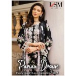 PARIAN DREAM HEAVY LUXURY LAWN COLLECTION VOL 8 (Cotton Dupatta)