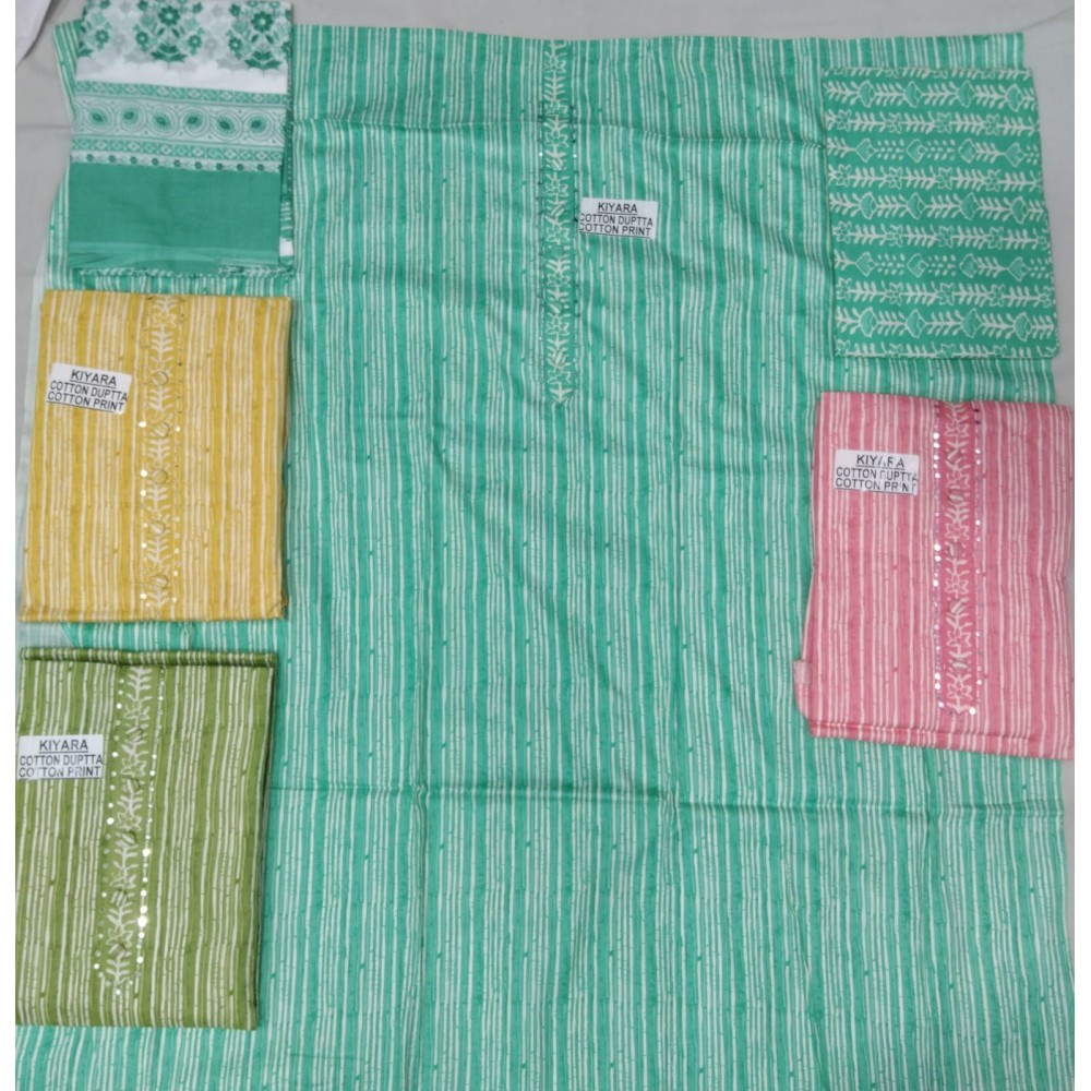 PURE COTTON DUPATTA SUITS 1 (Cotton Dupatta)