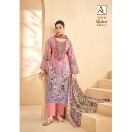 QUDRAT 4 ALOK SUITS (Cotton Dupatta)