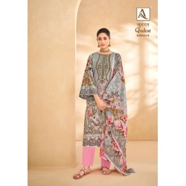 QUDRAT 4 ALOK SUITS (Cotton Dupatta)