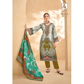 QUDRAT 4 ALOK SUITS (Cotton Dupatta)