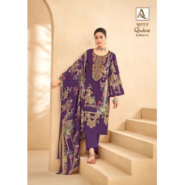 QUDRAT 4 ALOK SUITS (Cotton Dupatta)