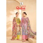 QUDRAT 4 ALOK SUITS (Cotton Dupatta)