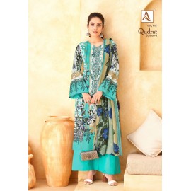 QUDRAT 5 ALOK SUITS (Cotton Dupatta)