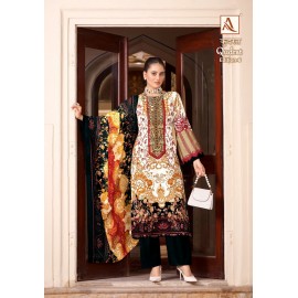 QUDRAT 6 ALOK SUITS (Cotton Dupatta)