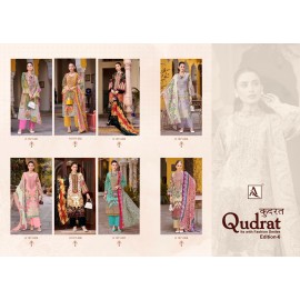 QUDRAT 6 ALOK SUITS (Cotton Dupatta)