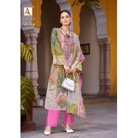 QUDRAT 6 ALOK SUITS (Cotton Dupatta)