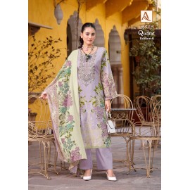 QUDRAT 6 ALOK SUITS (Cotton Dupatta)