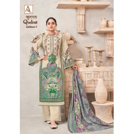 QUDRAT 7 ALOK SUITS (Cotton Dupatta)