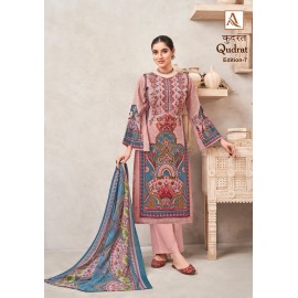 QUDRAT 7 ALOK SUITS (Cotton Dupatta)