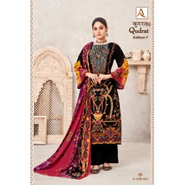 QUDRAT 7 ALOK SUITS (Cotton Dupatta)