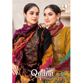 QUDRAT 7 ALOK SUITS (Cotton Dupatta)