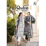 QUDRAT 8 ALOK SUITS (Cotton Dupatta)