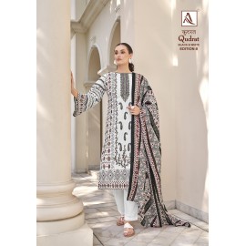 QUDRAT 8 ALOK SUITS (Cotton Dupatta)