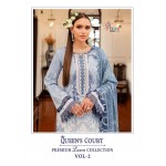 QUEENS COURT PREMIUM LAWN COLLECTION VOL 2 SHREE (Cotton Dupatta)