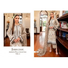 QUEENS COURT PREMIUM LAWN COLLECTION VOL 2 SHREE (Cotton Dupatta)