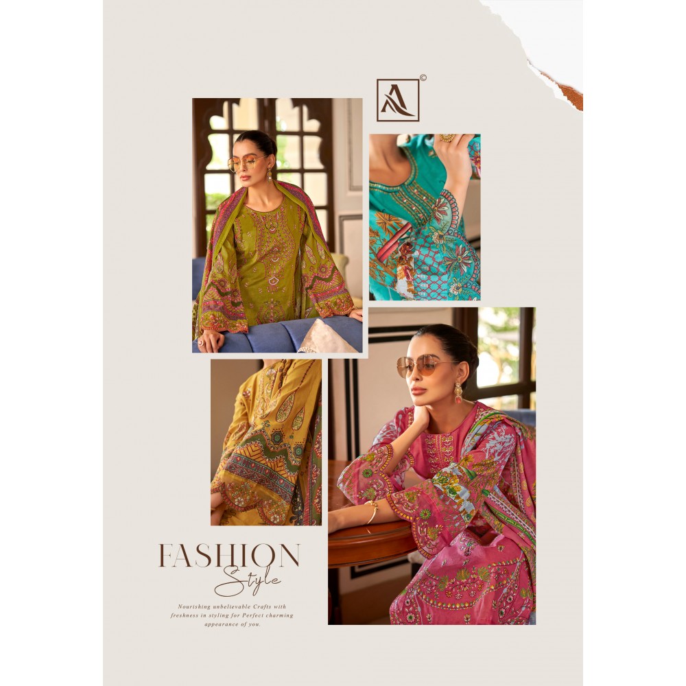 QURBAT EDITION 16 ALOK SUITS (Cotton Dupatta)