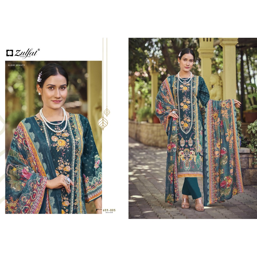 RAABTA VOL 7 ZULFAT  (Cotton Dupatta)