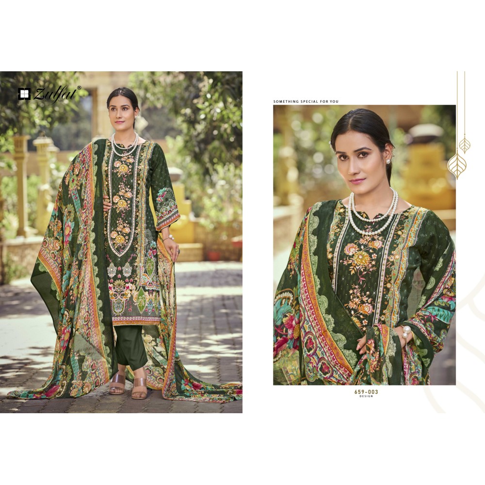 RAABTA VOL 7 ZULFAT  (Cotton Dupatta)