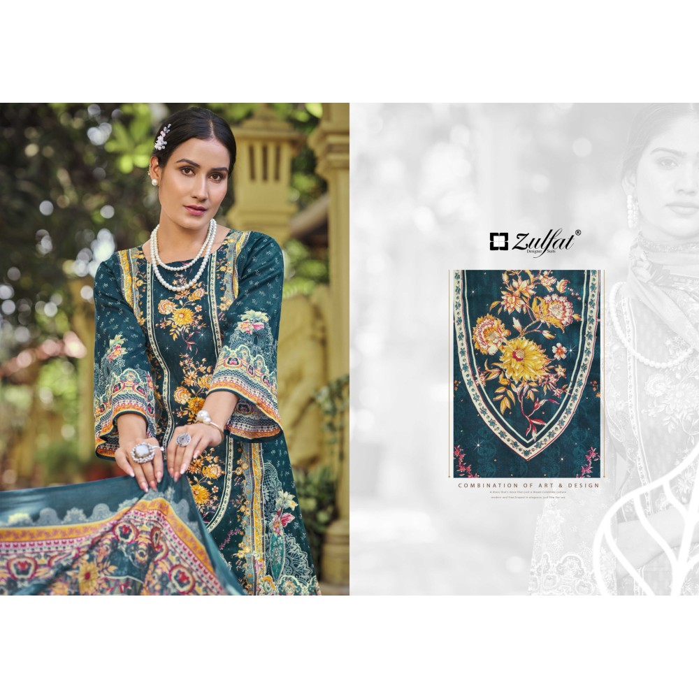 RAABTA VOL 7 ZULFAT  (Cotton Dupatta)