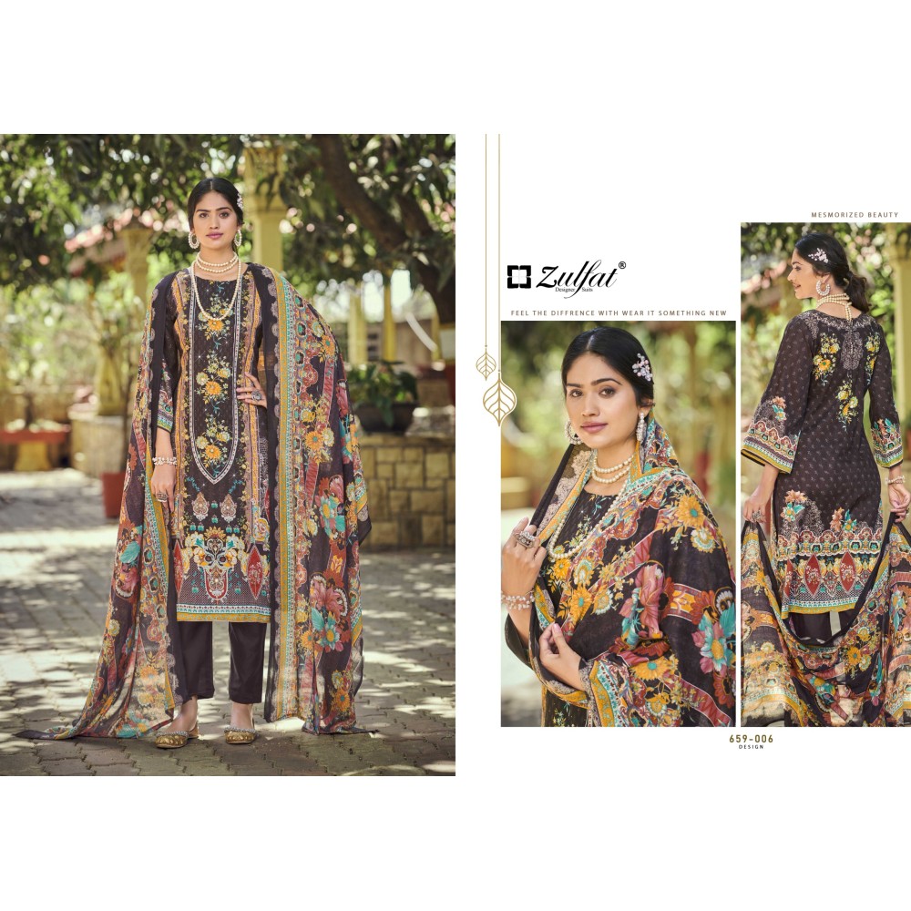RAABTA VOL 7 ZULFAT  (Cotton Dupatta)