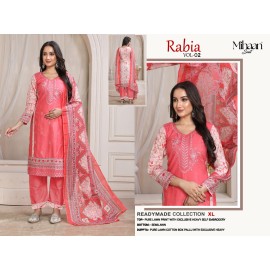 RABIA VOL 2 MIHAAN SUIT  (Cotton Dupatta)