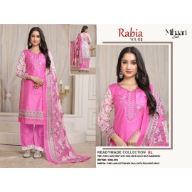 RABIA VOL 2 MIHAAN SUIT  (Cotton Dupatta)