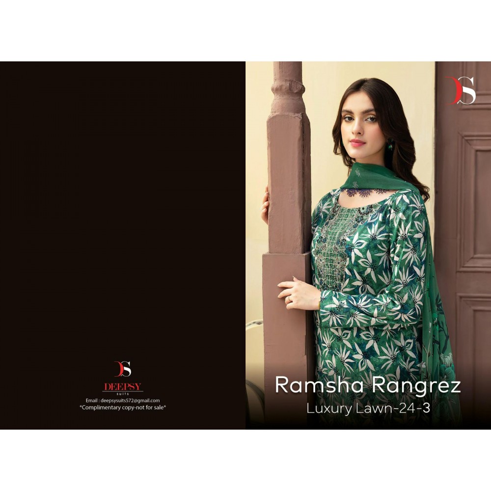 RAMSHA RUNGREZ 24-3 LUXURY DEEPSY (Cotton Dupatta)