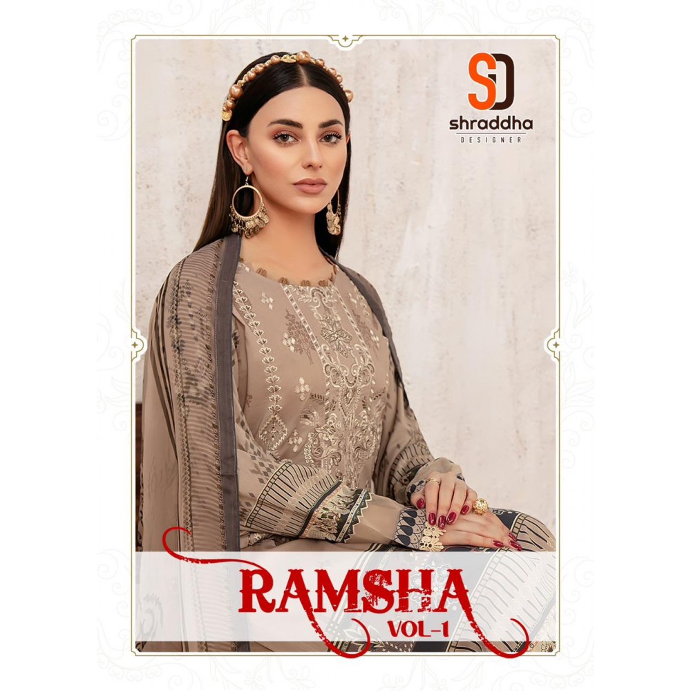 RAMSHA VOL 1 R SHRADDHA (Cotton Dupatta)