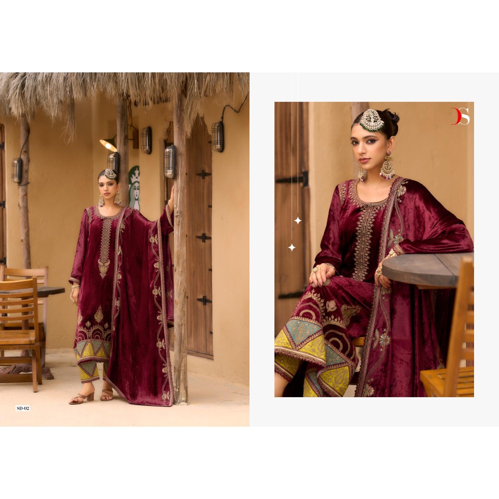 RANG E BAHAR DEEPSY SUITS (winter Collection)