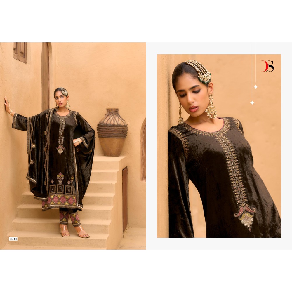 RANG E BAHAR DEEPSY SUITS (winter Collection)