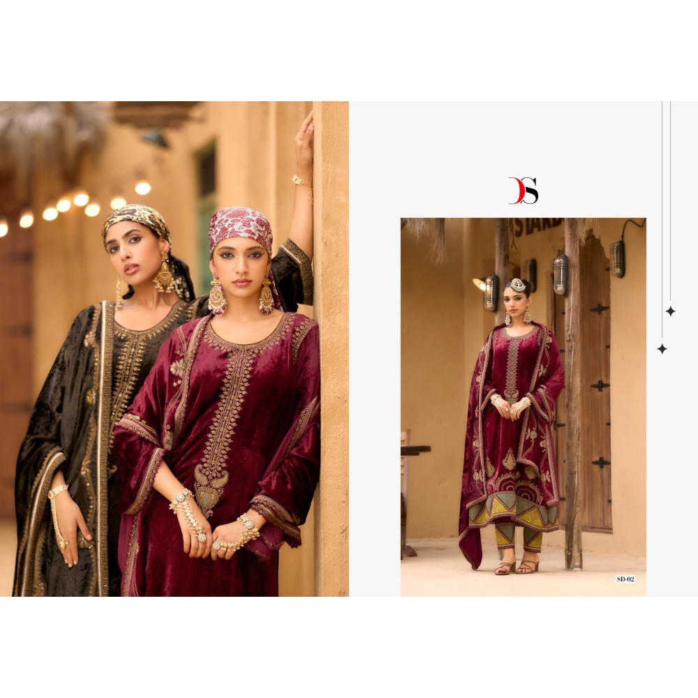 RANG E BAHAR DEEPSY SUITS (winter Collection)