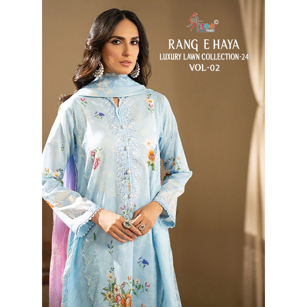 RANG E HAYA LUX LAWN COLLECTION VOL 2 SHREE (Cotton Dupatta)