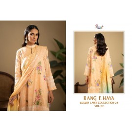 RANG E HAYA LUX LAWN COLLECTION VOL 2 SHREE (Chiffon Dupatta)