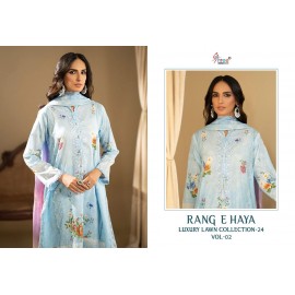 RANG E HAYA LUX LAWN COLLECTION VOL 2 SHREE (Chiffon Dupatta)