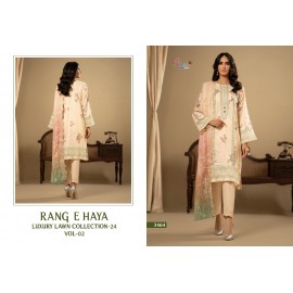 RANG E HAYA LUX LAWN COLLECTION VOL 2 SHREE (Chiffon Dupatta)