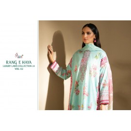 RANG E HAYA LUX LAWN COLLECTION VOL 2 SHREE (Chiffon Dupatta)