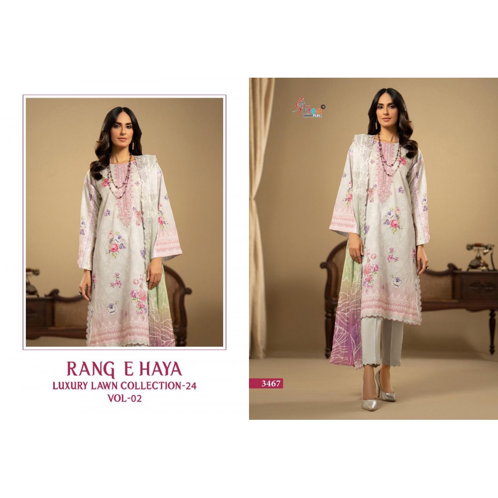 RANG E HAYA LUX LAWN COLLECTION VOL 2 SHREE (Chiffon Dupatta)