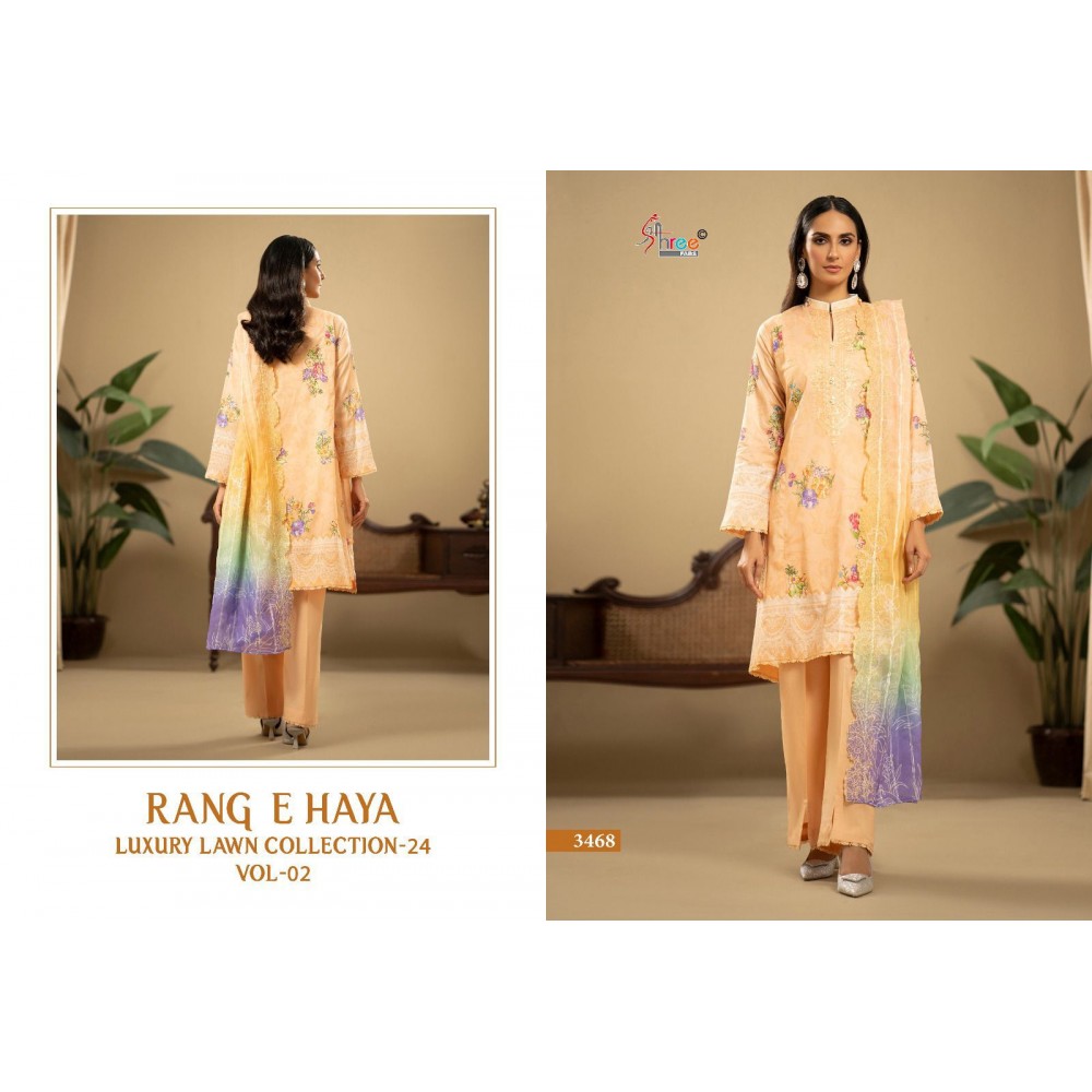 RANG E HAYA LUX LAWN COLLECTION VOL 2 SHREE (Cotton Dupatta)