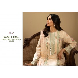 RANG E HAYA LUX LAWN COLLECTION VOL 2 SHREE (Chiffon Dupatta)