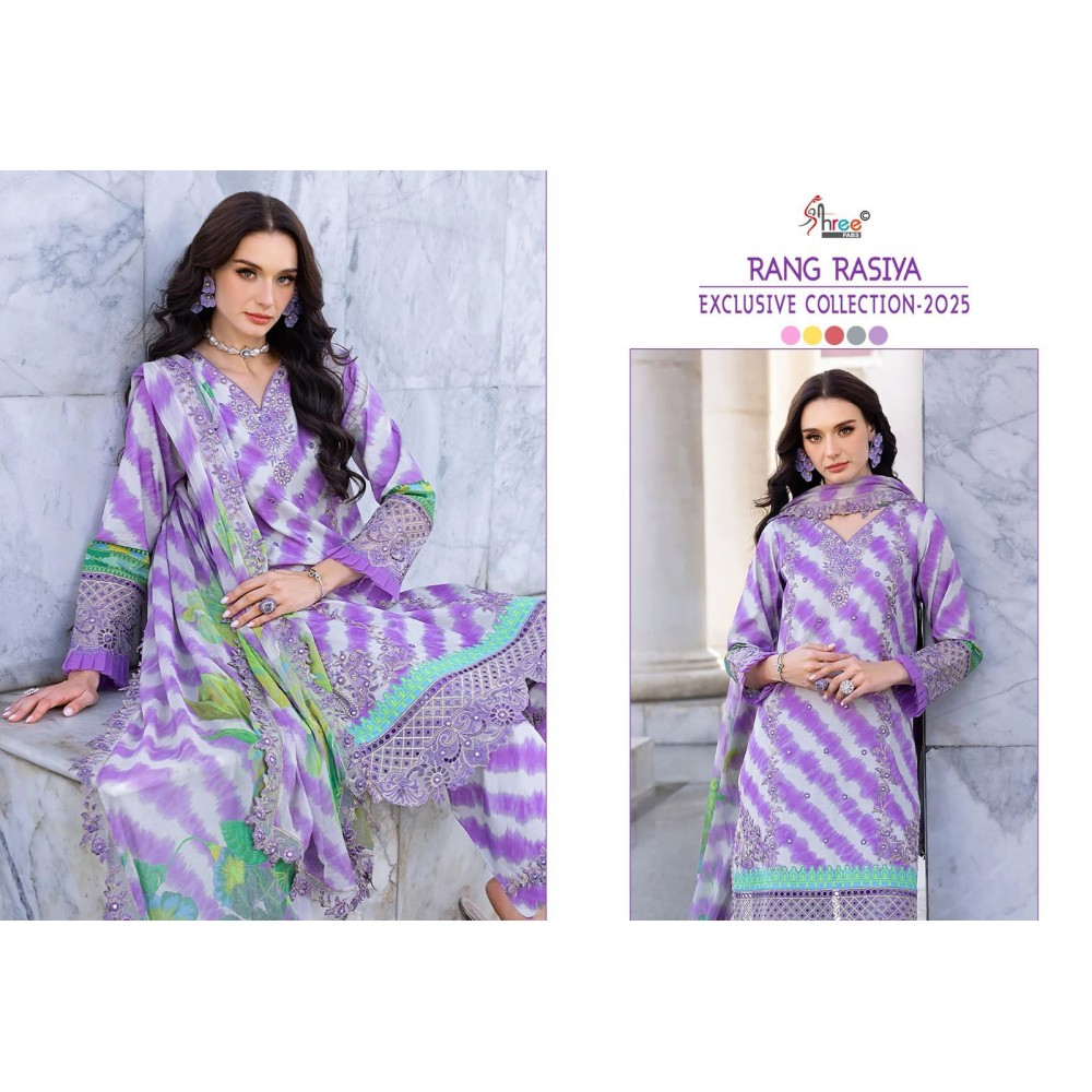 RANG RASIYA EXCLUSIVE COLLECTION 2025 SHREE (Chiffon Dupatta)