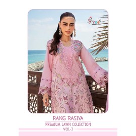 RANG RASIYA PREMIUM LAWN COLLECTION VOL 3 SHREE FABS