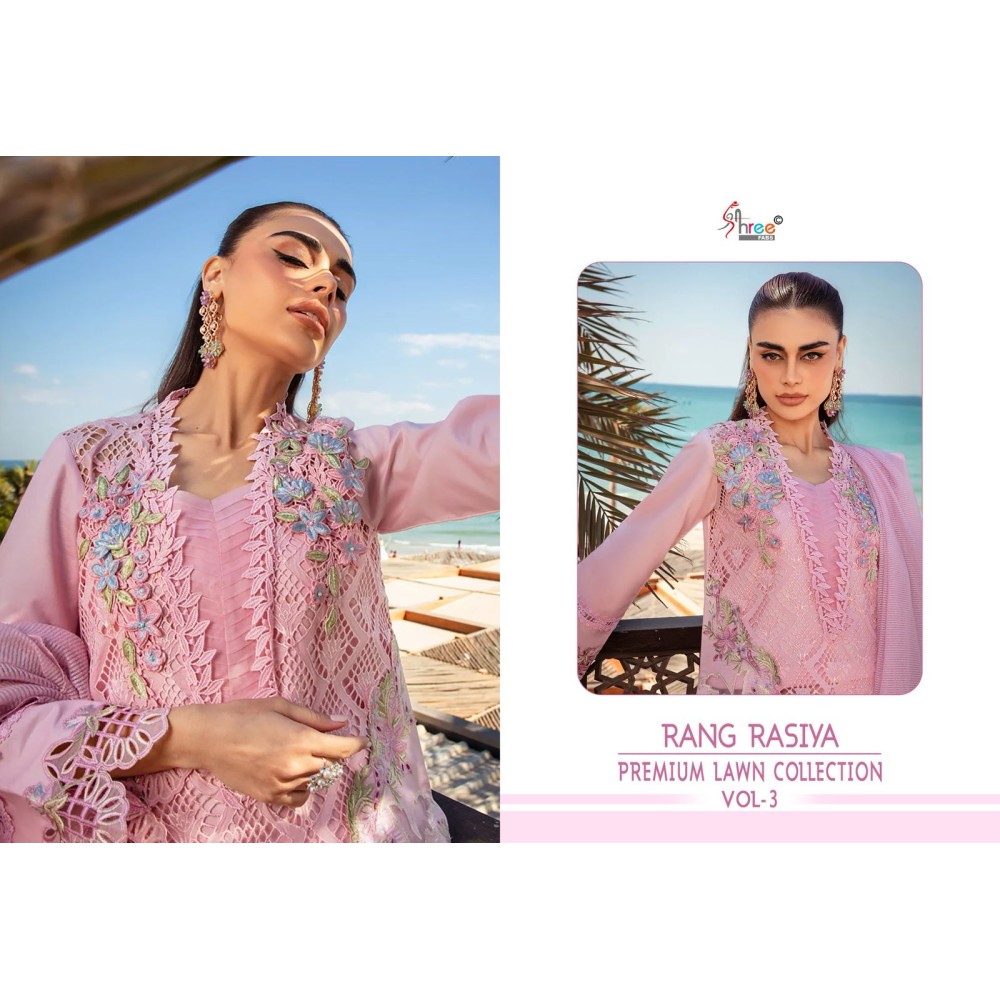 RANG RASIYA PREMIUM LAWN COLLECTION VOL 3 SHREE FABS